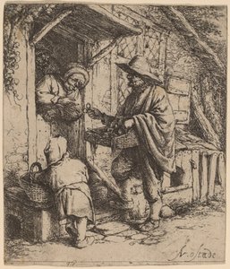 眼鏡行商人 作： Adriaen van Ostade