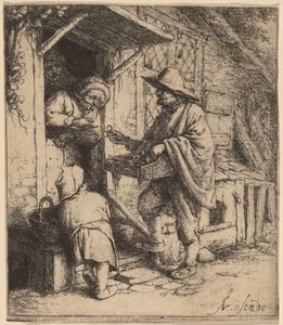 眼鏡行商人 作： Adriaen van Ostade