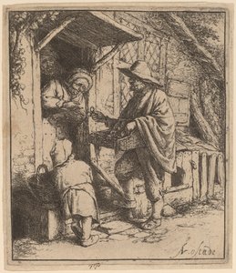 眼鏡行商人 作： Adriaen van Ostade