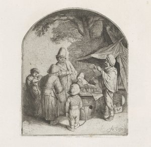 いんちき屋台の数字 作： Adriaen van Ostade