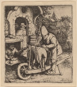 ナイフグラインダー 作： Adriaen van Ostade
