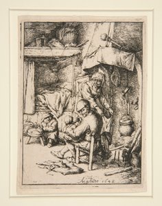 Le p?re de famille (家族の父) 作： Adriaen van Ostade