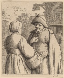 男と女の会話 作： Adriaen van Ostade