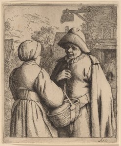 男と女の会話 作： Adriaen van Ostade