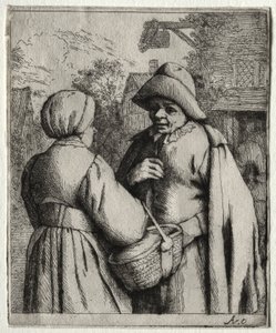 男と女の会話 作： Adriaen van Ostade