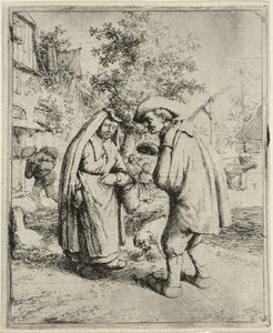 男と女の話 作： Adriaen van Ostade