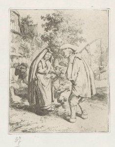 男と女の話 作： Adriaen van Ostade