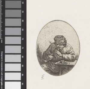男はパイプに火をつける 作： Adriaen van Ostade
