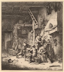 農民の家族 作： Adriaen van Ostade