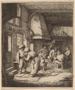 負債を清算する農民 作： Adriaen van Ostade