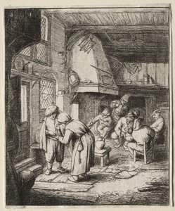 借金を清算する農民 作： Adriaen van Ostade