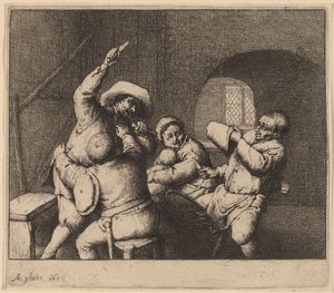 農民の喧嘩 作： Adriaen van Ostade