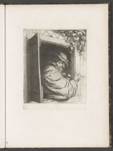 窓の開口部での喫煙者 作： Adriaen van Ostade