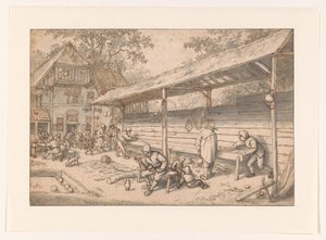 居酒屋ゲーム クロスバーン 作： Adriaen van Ostade