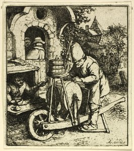 ナイフグラインダー 作： Adriaen van Ostade