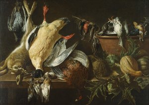 ゲームと野菜 作： Adriaen van Utrecht