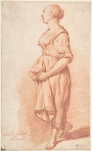 Ein junges Mädchen, das nach links geht 作： Adriaen van de Velde