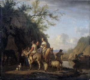 フェリーボート 作： Adriaen van de Velde
