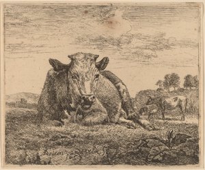 横臥牛 作： Adriaen van de Velde
