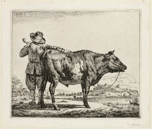 牛飼いと雄牛 作： Adriaen van de Velde