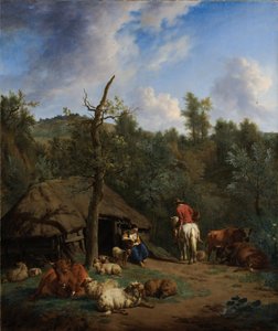 小屋、1671 作： Adriaen van de Velde