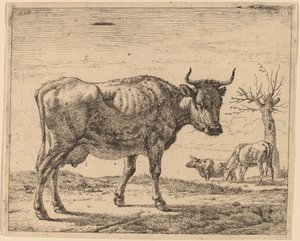 三頭の牛 作： Adriaen van de Velde
