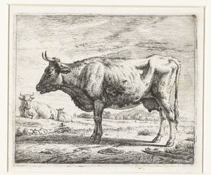 2頭の牛と1頭の羊 いろいろな動物（シリーズタイトル） 作： Adriaen van de Velde