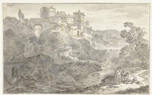 イタリア風の風景 作： Adriaen van der Kabel