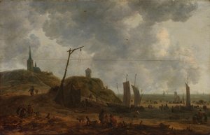 カトワイクのビーチ 作： Adriaen van der Kabel
