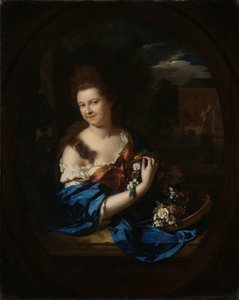 ヤン・ファン・デ・ポルの妻マルガレッタ・レンドルプの肖像 作： Adriaen van der Werff