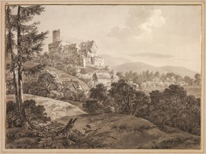 城Gnandsteinの眺め、c。 1795年。