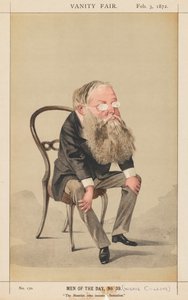 バニティフェア：今日の男、No。39センセーションを発明した小説家、1872年。 作： Adriano Cecioni