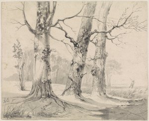 冬の風景 作： Adrianus Eversen
