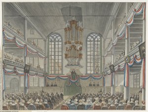 Remonstrants の神学校の 200 周年のお祝い、1834 年 作： Adrianus Gerardus van Schoone