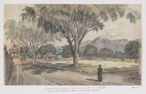 村のアルンアルンの眺め 作： Adrianus Johannes Bik