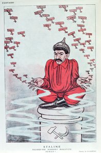 1930年頃のフランスの雑誌「Fantasio」からのスターリンの風刺画