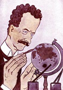 漫画：フィリップ・ベルテロー（1866-1934）フランスの政治家、外交官 - ドローイング：アドリアン・バレール（1877-1931）『Fantasio』より 作： Adrien Barrere