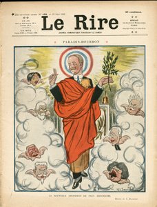 Le Lire "の表紙、カラフルな風刺画