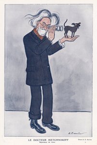 エリ・メチニコフ（ロシアの動物学者）（カラーリトグラフ 作： Adrien Barrere