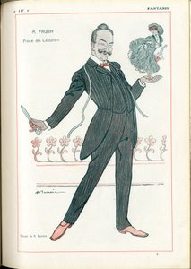 Fantasio, : Metiers, Fashion - Tailor Couturier, Paquin, 06/15/1907 (carving)