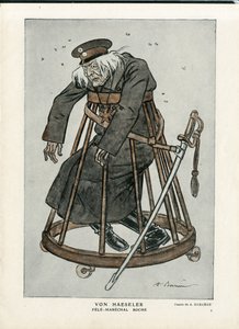 Fantasio, ca. 1916_6_1 - A Barrere (1874-1931)のイラスト。14-18年戦争, ドイツ プロイセン, 検証日 - Von Haesler - Senilisation 作： Adrien Barrere