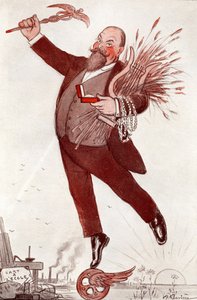 詩人・政治家モーリス・クーバ（1866-1931）の肖像画（モーリス・ブーケイ） - アドリアン・バール（1874-1931）のドローイング、『FANTASIO』1911年より引用 作： Adrien Barrere