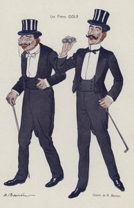 イソラ兄弟（カラーリトグラフ 作： Adrien Barrere