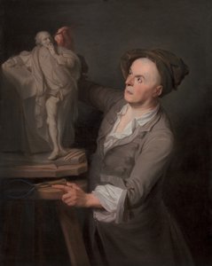 1760 年から 1761 年にかけて、ルイ＝フランソワ・ルビリアックがシェイクスピアのモニュメントをモデル化。 作： Adrien Carpentiers