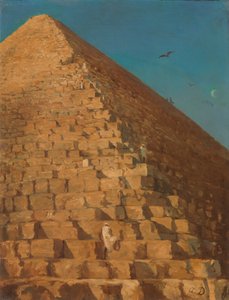 大ピラミッド、ギザ、1830年以降。 作： Adrien Dauzats