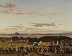 1844年10月21日、1839年10月21日、アルジェリア征服時のセティフの占領 作： Adrien Dauzats