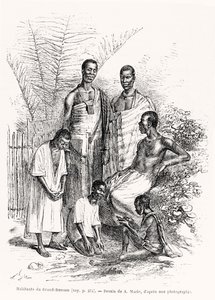 グランバッサムの住民、ルトゥールデュモンド、1868年のイラスト 作： Adrien Emmanuel Marie