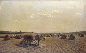 収穫シーン、1879