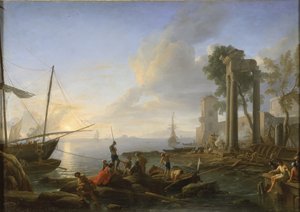 日没のマリーナ、1726