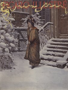 プレミアネージュ（初雪）。ルフィガロイラストの表紙、1894年1月